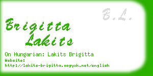 brigitta lakits business card